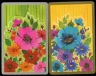 VINTAGE SWAP CARDS FLOWERS PINK AND BLUE THEME NEW CONDITION