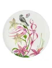 [Maxwell & Williams] Eloise Short Lyric Coupe Plate 20cm Yellow Robin Gift Boxed in White