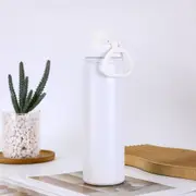 White Portable Travel Thermos Bottle Leakproof Stainless Steel Flask With Carry Handle 18Oz Vacuum Flasks & Mugs