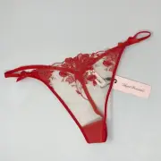 Agent Provocateur Elvie Red Sand Thong AP4 Large NWT