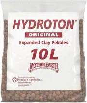Mother Earth Hydroton Original Clay Pebbles, 10 Liter