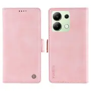YIKATU YK-007 For Xiaomi Redmi Note 13 4G Leather Case Litchi Texture Cover Phone Wallet