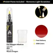 Touch Up Paint For Piaggio Albatros 894 Rosso Dragon With Polish Paste
