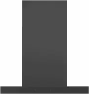 Haier 600 Series 60cm Box Chimney Wall Rangehood, Hood to Hob, Black