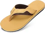 [HAOLIRA] Flip Flops for Men with Arch Support Comfortable Cushion Walking Orthotic Thong Sandals Lightweight Waterproof Non Slip Outdoor Summer Beach Slippers