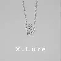 在飛比找蝦皮商城優惠-【X.LURE】14K 漩渦線條鑽石墜子 後穿孔 無墜頭 項