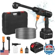 Portable Cordless Pressure Washer, 600 PSI 21V 30,000mAH Rechargeable Battery
