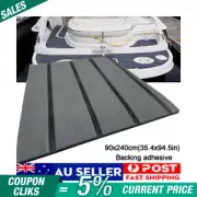 240×90cm Boat Decking EVA Foam Sheet Marine Yacht Teak Flooring Carpet Dark Grey