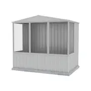 Absco Sheds 2.26 x 1.48 x 2.0m Zincalume Full Door Gable Roof Chicken Coop