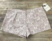 Victoria Beckham for Target Women's Shorts Blush Floral Pleated Jacquard Sz 20W