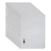 10x Marbig White 5-Tab Manilla A4 File Ring Binder Divider Index/Page Organiser