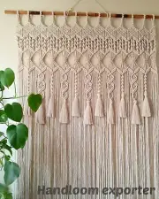 Macrame Curtain Handmade Wall Hanging Door Wedding Backdrop Arch Curtain Decor
