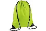 Bagbase Premium Gymsac Water Resistant Bag (11 Litres) (Lime) (One Size)