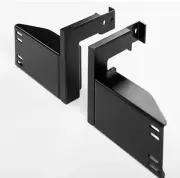 Jared Black Adjustable Base Metal Headboard Brackets, Set of 2
