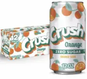 Crush Zero Sugar Caffeine Free Orange Soda 12 pack