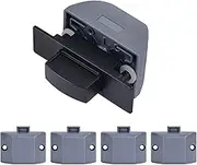 FOTN 5 Packs Black RV Cabinet Latch, Push Button Lock Replacement Drawer Lock Cabinet Catch Door Lock for Furniture Cabinets Hardware RV Camper Motorhome Caravan Yacht Cabinet Lock