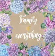 Family is Everything Hand Painting Canvas Print Paint Wall Decor 60x60cm