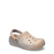 Crocs Unisex Baya Lined Clog Sandals Men 4/Women 6 Color:Chai/Multi NWT