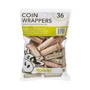 MOOLAH Preformed Assorted Coin Wrappers, 36 Count, 729000