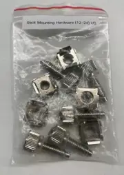 Cisco Meraki Rack Mounting Stainless Cage Nuts Bolts- Size 12-24