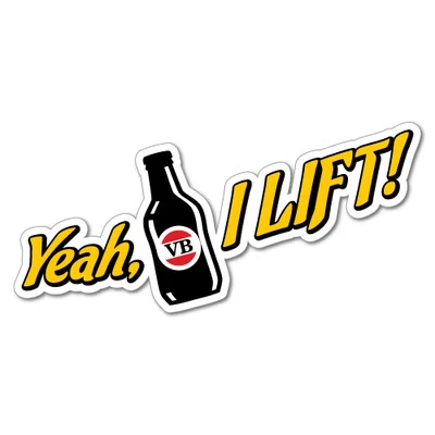 Yeah, I Lift Beer Sticker Aussie Car Flag 4x4 Funny Ute #6351EN