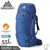 【GREGORY 美國 55L KATMAI 登山背包《帝國藍M/L》】137237/雙肩背包/後背包/自助旅行/健行/旅遊