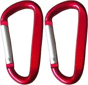 Cute Carabiner Clip, 3" Aluminum Alloy Caribeener D Ring, Spring Snap Hook for Keychain Clip