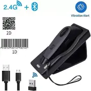2D Barcode Scanner Dual 2.4G Wireless+Bluetooth 1D 2D Barcode Scanner QR PDF417