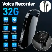 32GB Digital Mini Voice Activated Audio Recorder Recording MP3 Player Dictaphone