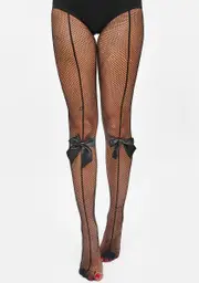 Night Fishnet Stripe Tights