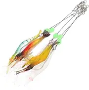 Totority 5Pcs Soft Fishing Lure Hooks Realistic Baits for Bass Fishing Durable Material Lightweight Portable