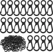 100 Pcs Lanyard Hook Plastic Lobster Clasp Mini Lanyard Snap Clip Hook Spring Ha