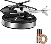Helicopter Car Air Fresheners Ornaments - Solar Power Rotating Helicopter Auto Aromatherapy | Aviation Plane Shape Car Odor Eliminator for Cars Trucks Boats Interior Strop-au