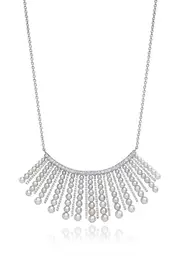 Mindi Mond Cultured Pearl Spoke Frontal Necklace