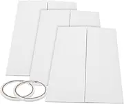 SOLUSTRE Efficient White Presentation Board Trifold with Double Sided Tape for Artwork Display