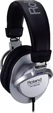 Roland RH-200S Stereo Monitor Headphones Silver Straight Cable – Clear, Accur...