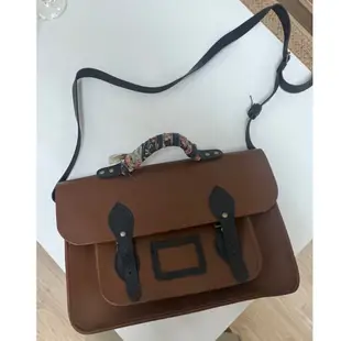 [二手] The Cambridge Satchel Company 英倫劍橋包 手工製作真皮 焦糖色 含運