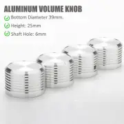 AUDIO VOLUME CONTROL KNOB 38X25mm Aluminum POTENTIOMETER Knob Kit for Amplifier
