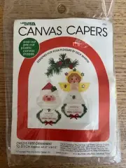 Leisure Arts Canvas Capers Kit #436 Child’s First Ornament To Stitch - Free Ship