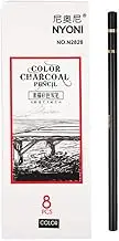 black charcoal pen sketch painting sketch 8 charcoal pens, high gloss charcoal pen