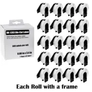 20Rolls File Folder White Thermal Paper Labels 17mm*87mm DK-1203 for Brother QL