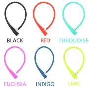 Knog Frankie Sausage Lock 13mm Cable, Silicone Overmould, 2 Keys, 2.3ft, Steel