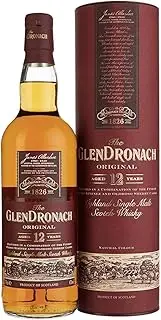 GlenDronach Original 12 Year Old Single Malt Scotch Whiskey 700mL @ 43% abv