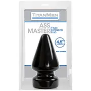 Doc Johnson TitanMen Ass Master Anal Plug 4.5" Black