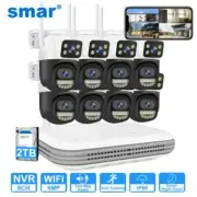 H.265 6MP Outdoor IP Camera Full HD 8CH Wireless NVR Security WIFI System Kit
