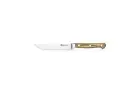 Maserin 0AU631211S6 - 12cm Stainless Steel Steak Knife, Set of 6 (Olive Wood Han