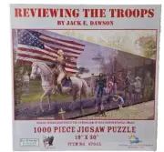 SunsOut "Reviewing the Troops" 1000 Piece Jigsaw Puzzle -Jack E. Dawson- SEALED