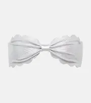[Marysia] Marysia Antibes bandeau bikini top AU 10 silver