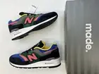 Brand New Men New Balance M 997 DL Black Multi Color suede sz 9.5 shoes