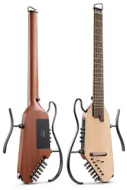 Donner HUSH I Pro Acoustic Electric Guitar Built In Multi-effect Headless Guitar